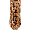 thumbnail image 1 of Fabrcox Halloween Womens Pajama Pants Ghost Pumpkin Cat Womens Lounge Pants Spooky Cozy Fall Winter Wide Leg Sleep Pants Women, 1 of 5