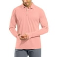 thumbnail image 1 of Fabrcox Men's Rash Guard Long Sleeve Upf 50+ Ice Silk Turn Down Collar Button Mens Sun Protection Shirts Going Out Swim Shirts for Men with Thumb Holes, 1 of 7