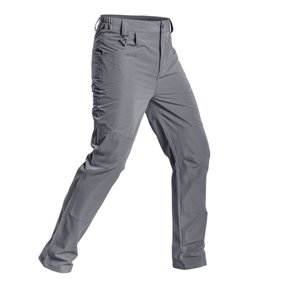 Fabrcox Mens' Cargo Pants Waterproof Hiking Pants Men Sports Workout Gym Breathable Big and Tall Straight Leg Work Pants for Men with Pockets Gray XL