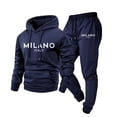 thumbnail image 1 of Fabrcox Mens Two Piece Sweatsuit Fleece Long Sleeve Hoodie Sweatshirt Sweatpants Joggers Set Winter Warm Athletic Mens Track Suit XXL, 1 of 3