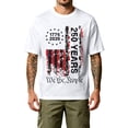 thumbnail image 1 of Fabrcox S-5XL 1776-2026 250 Th Anniversary of USA Shirt Flag Print Short Sleeve 4th July Shirts Men Independence Day Celebration Freedom Patriotic Big and Tall Men's Shirts, 1 of 3