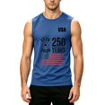 thumbnail image 1 of Fabrcox S-5XL 250 Anniversary USA Tanks Tops Men 1776-2026 Flag Print 4th of July Mens Sleeveless Tee Shirts Independence Day Freedom Patriotic Men T Shirts Graphic, 1 of 3