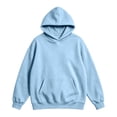 thumbnail image 1 of Fabrcox S-5xl Hoodies for Men Big and Tall Fleece Lined Hooded Sweatshirts Mens Solid Color Fall Winter Warm Athletic Long Sleeve Mens Pullover Shirts with Pockets Blue XXXL, 1 of 4