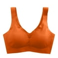 thumbnail image 1 of Fabrcox Sports Bras for Women No Underwire Lightweight Underwear Comfy Everyday Sleeping Basic Wireless Bras Saffron 38, 1 of 5
