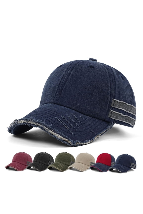 Unisex Baseball Hats Vintage Washed Outdoor Sun Hat Adjustable Breathable Lightweight Unisex Dad Hat for Women Men Red 21.65-23.62"
