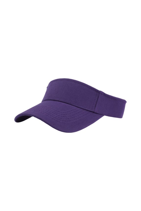 Unisex Sports Sun Visor Hats Adjustable Empty Top Baseball Cap Spring Summer Running Tennis Hats for Men Women Purple 21.26-23.62"