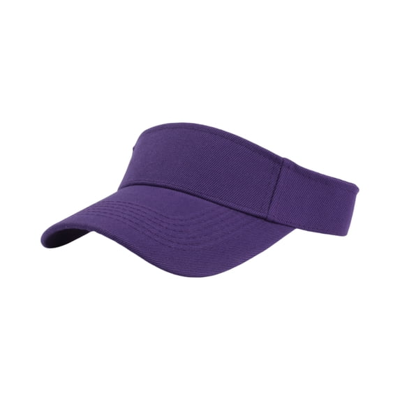 Fabrcox Unisex Sports Sun Visor Hats Adjustable Empty Top Baseball Cap Spring Summer Running Tennis Hats for Men Women Purple 21.26-23.62"