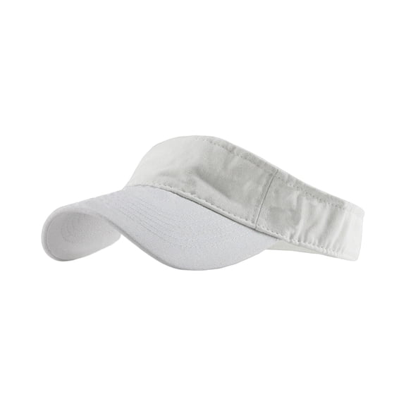 Fabrcox Unisex Sports Sun Visor Hats Adjustable Empty Top Baseball Hat Spring Summer Sports Tennis Hat for Women Men White 21.26-23.62"