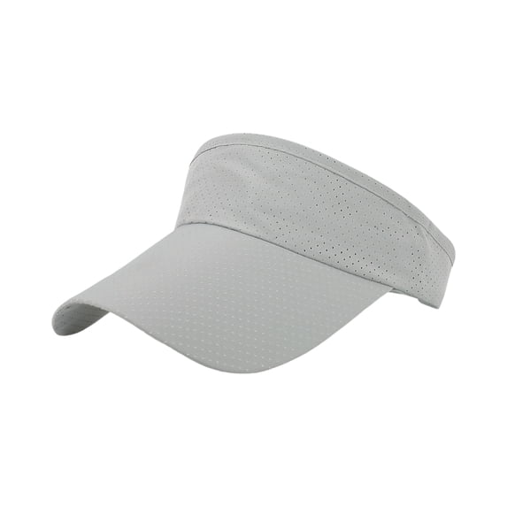 Fabrcox Unisex Sports Sun Visor Hats Adjustable Empty Top Baseball Hats Spring Summer Sports Tennis Hats for Women Men Gray 21.26-23.62"