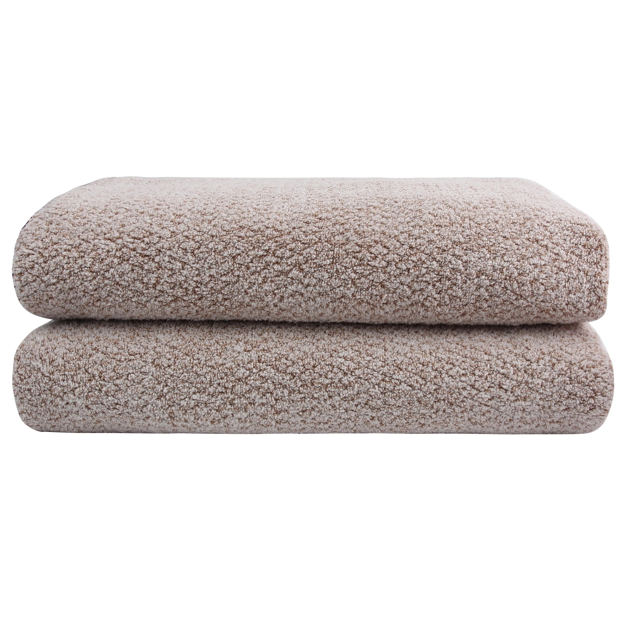Fabreware FBT-008-B-2 Brown Cotton Yarn-Bath Towel- 2pc