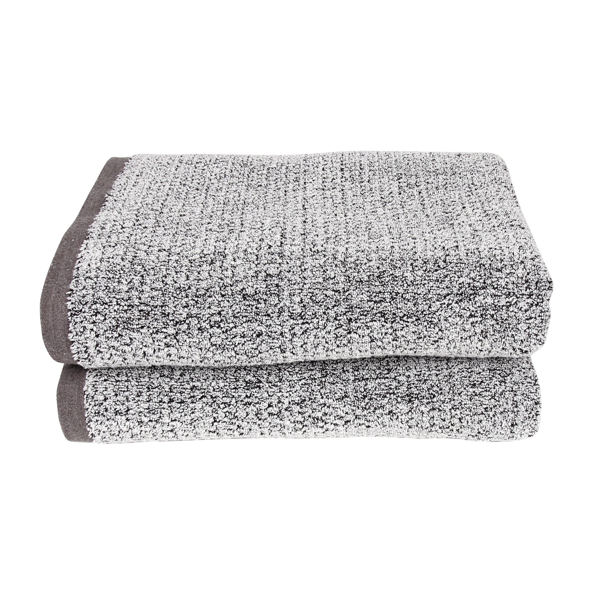 Fabreware FBT-008-G-2 Gray Cotton Yarn-Bath Towel- 2pc