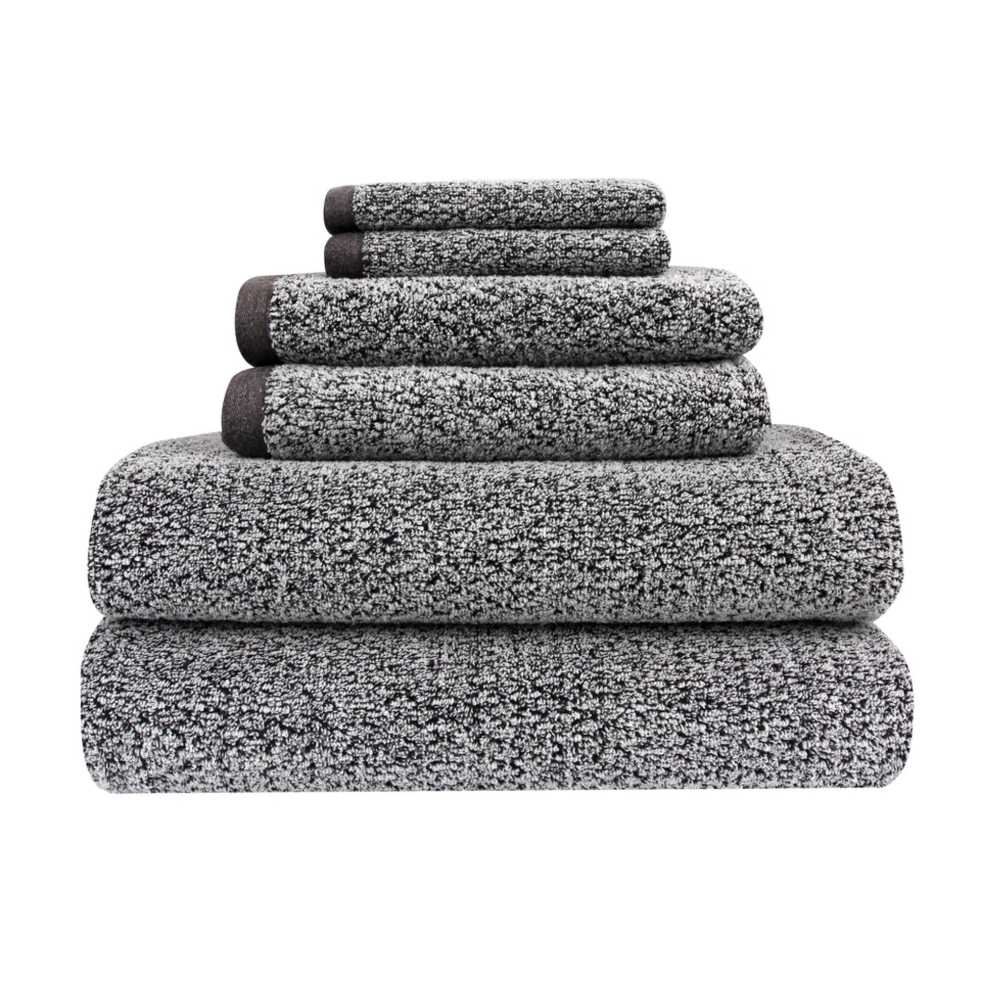 Fabreware FBT-008-G-7 Gray Cotton Yarn-Bath Towel- 6pc
