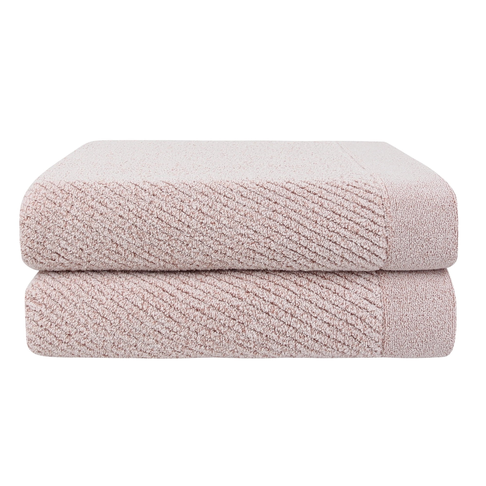 Fabreware FBT-010-RS-2 Rose Smoke Cotton Yarn-Bath Towel- 2pc