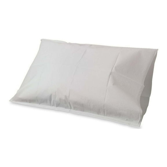 Fabri-Cel Pillowcase Standard 21 W x 30 L" Disposable White Tissue / Polyethylene 919355 100 Ct
