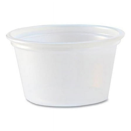 Fabri-Kal 0.75oz Translucent Polystyrene Portion Cups 2500Ct 9505191