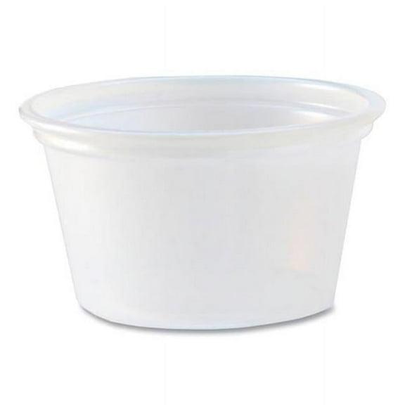 Fabri-Kal 0.75oz Translucent Polystyrene Portion Cups 2500Ct 9505191