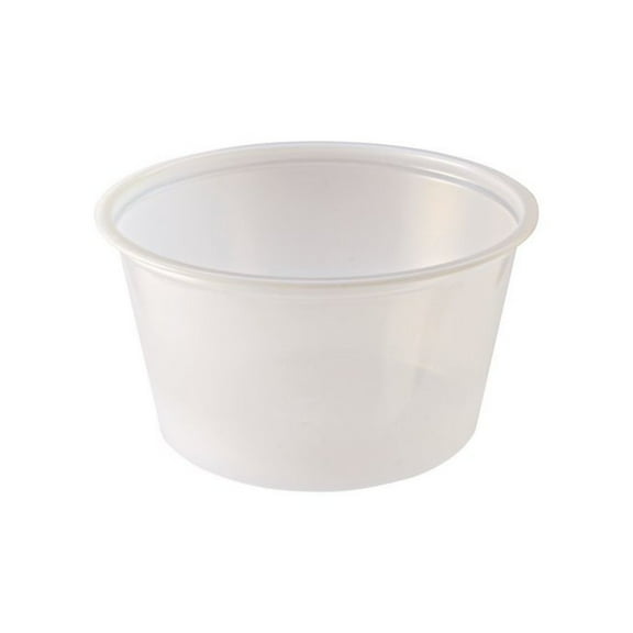 Fabri-Kal Portion Cups, 2 oz, Plastic, Clear, 250/Sleeve, 10 Sleeves/Carton