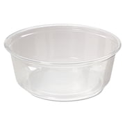 Fabri-Kal Microwavable Deli Containers, 8 oz, 4.6 Diameter x 1.8h, Clear, 500/Carton
