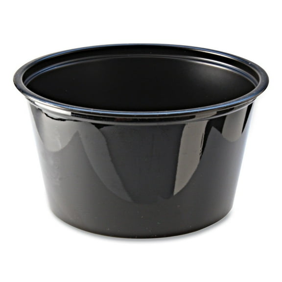 Fabri-Kal Polystyrene Souffle Cup Black 4 oz. | 2500/Case