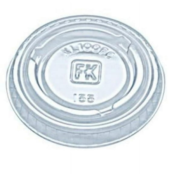 Fabri-Kal  Portion Cup Lids - Fit 0.75-1 oz. Portion Cups - Clear