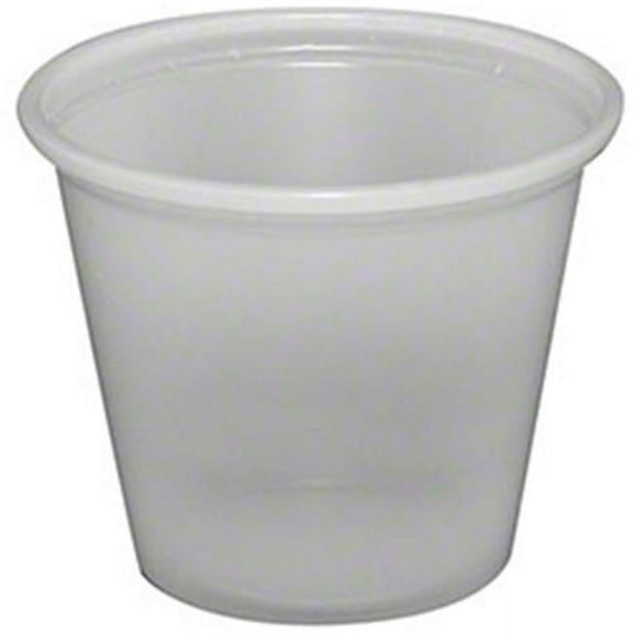 Fabri-Kal® Portion Cups, 1 oz, Translucent, 250/Sleeve, 10 Sleeves/Carton
