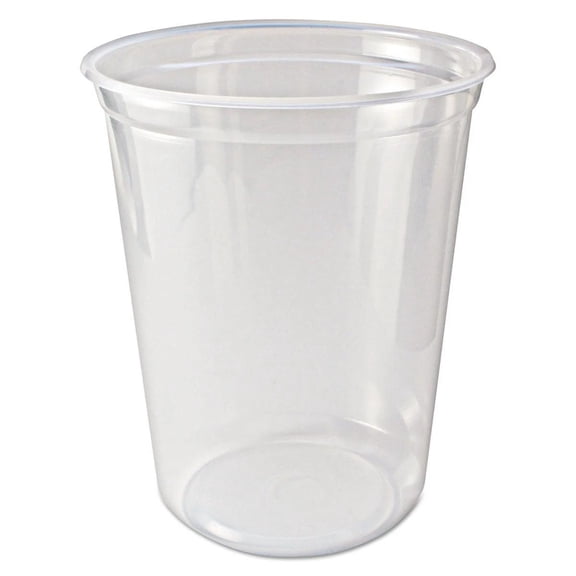 Fabri-Kal Pro-Kal Deli Container, PK32T-C, Clear Round PP, 32 oz. | 500/Case