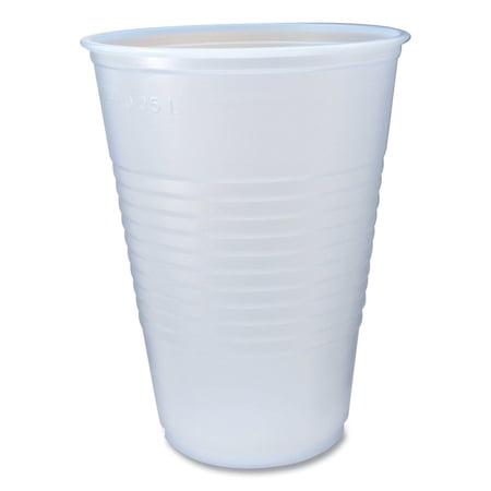 Fabri-Kal RK Ribbed Cold Drink Cups 14oz Clear 50/Sleeve 20 Sleeves/Carton RK14