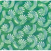 Fabri-Quilt Candy Cane Swirls in Green 100% Cotton Fabric sold by the yard
