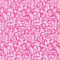 thumbnail image 1 of Fabri-Quilt Graphic 3 Link Squares Pink/Green 100% Cotton Fabric sold by the yard, 1 of 1