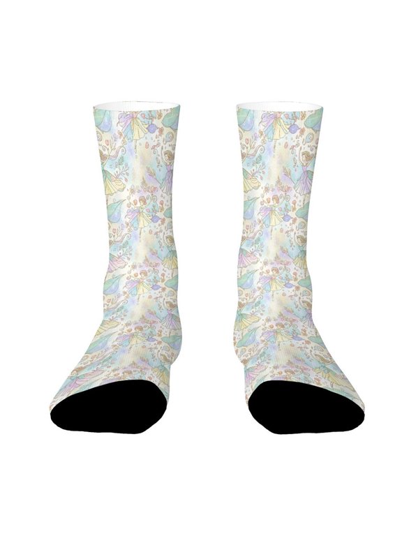 Dancing Girls Whimsical Funny Novelty Crew Socks for Women Men Sports