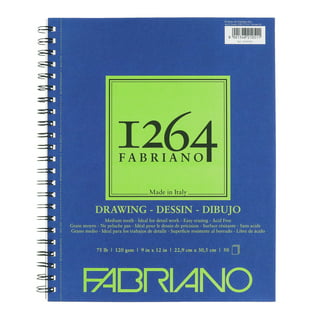 Fabriano 1264 Watercolor Pad, Spiral Bound, 7”x10”, 140 lb, 30 Sheets, 100%  Alpha-Cellulose, Wet Media 