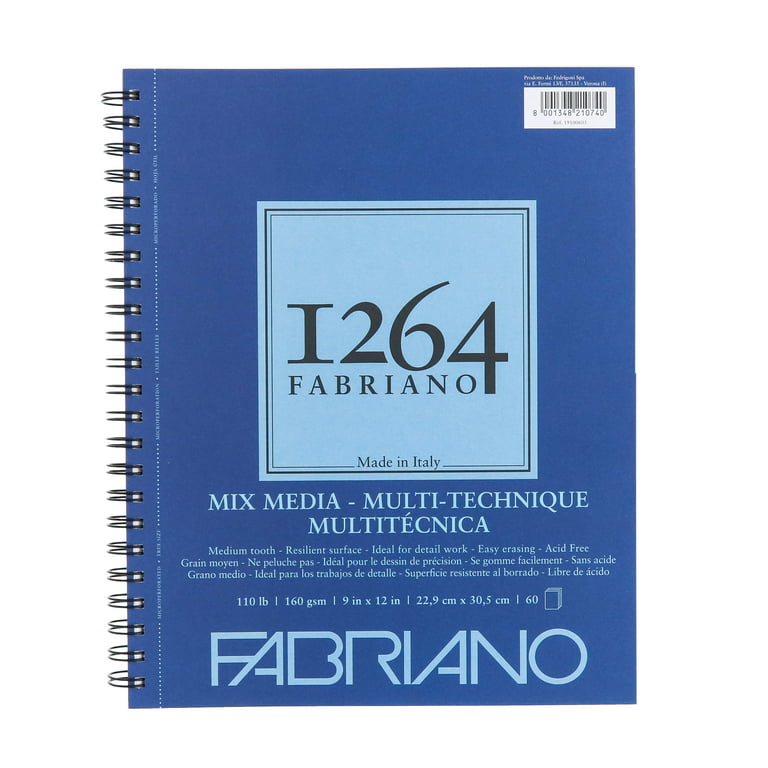 Fabriano 1264 Mixed Media Pad - 110 lb. 9 x 12