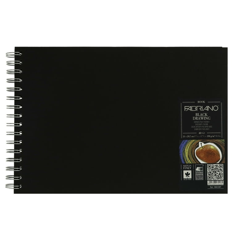 Black Paper Sketchbook: A Big Sketch Book With Rich Black Paper for Mixed  Media Art, Scrapbooking, or Journaling. Unique Gift for Both Kids and Adults
