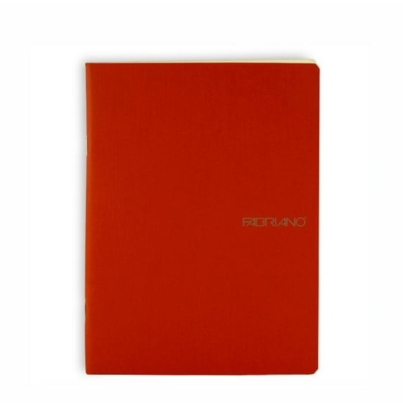 Fabriano EcoQua Notebook, 5.83in x 8.27in, Blank, 38 Sheets, Raspberry