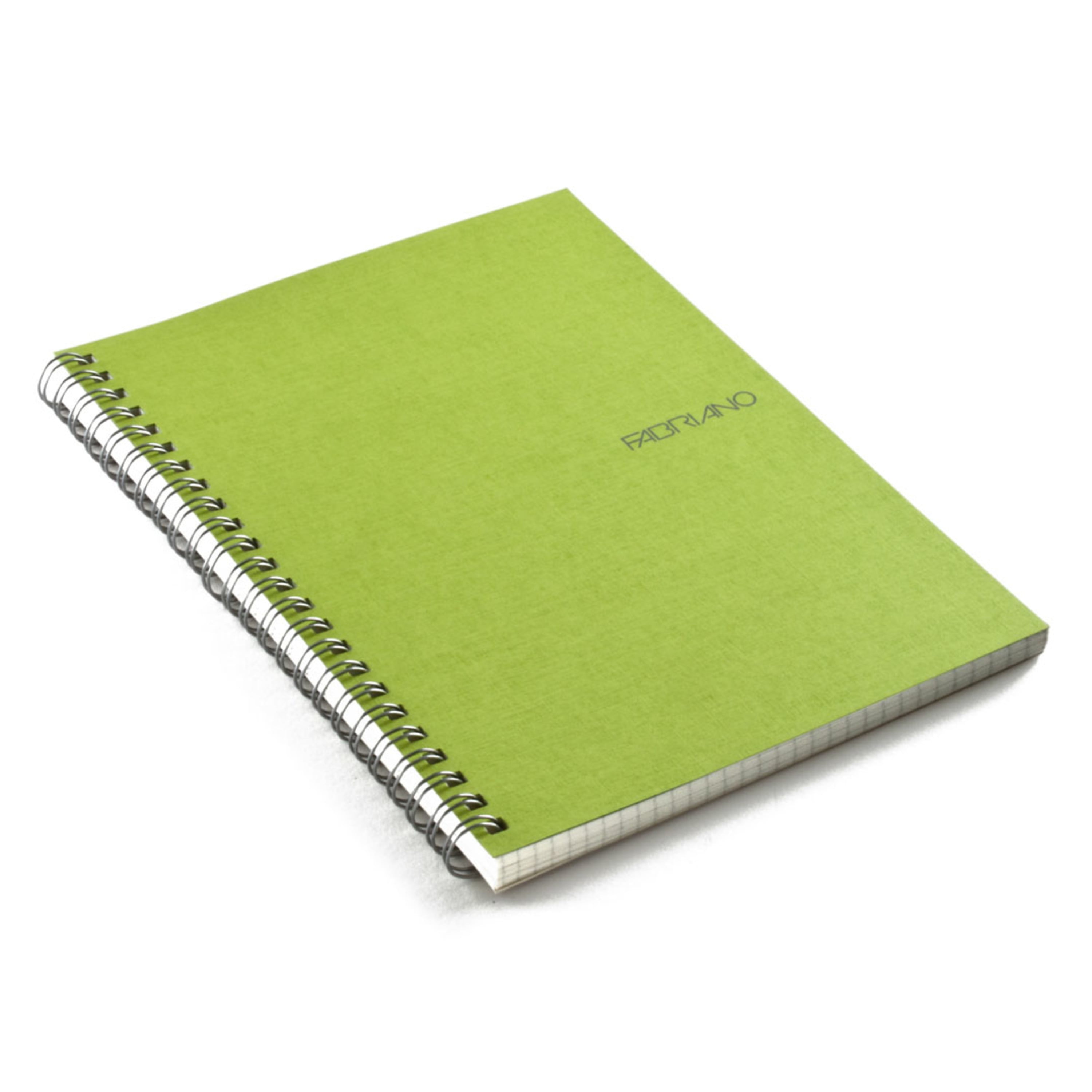 Fabriano EcoQua Notebook, 5.83in x 8.27in, Blank, 70 Sheets, Lime