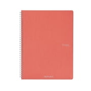 Fabriano EcoQua Original Spiral-Bound Notebook, 8.3 in x 11.7 in, A4, Graph, 70 Sheets, Flamingo