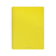 Fabriano EcoQua Original Spiral-Bound Notebook, 8.3 in x 11.7 in, A4, Graph, 70 Sheets, Yellow