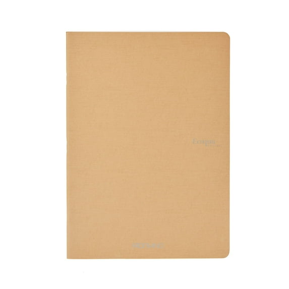 Fabriano Ecoqua Original Staple-Bound Notebook, 5.8 in x 8.3 in, A5, Dotted, 40 Sheets, Beige