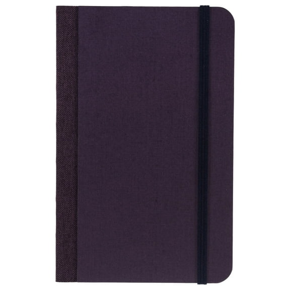 Fabriano Ecoqua Plus Fabric-Bound Notebook, 3.5" x 5.5", Dotted, Wine