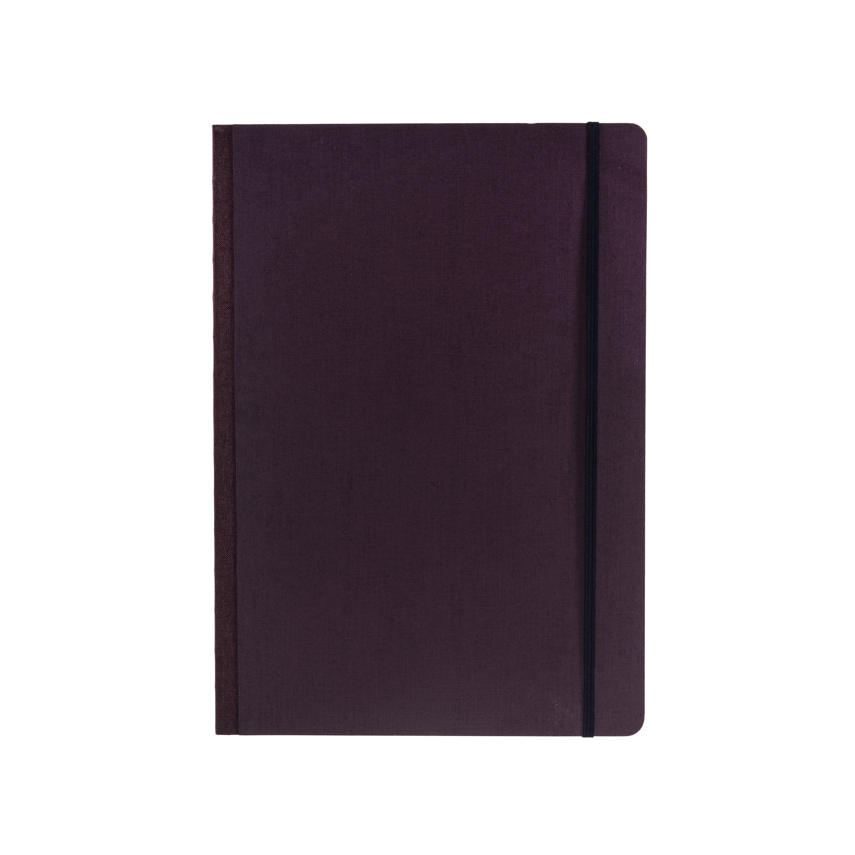 Fabriano Ecoqua Plus Fabric-Bound Notebook, 8.3" x 11.7", A4, Lined, Wine