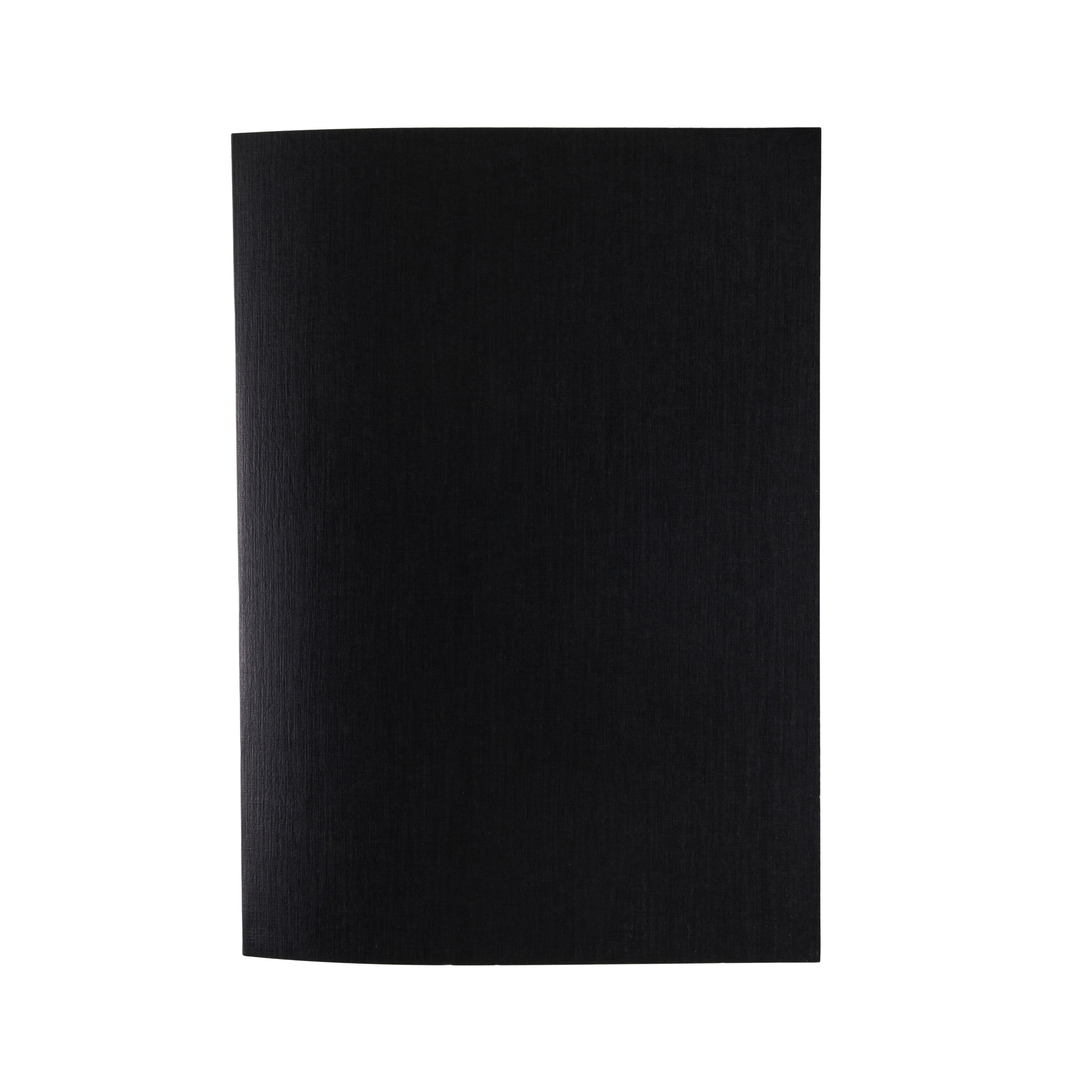 Fabriano Ecoqua Plus Glue-Bound Notebook, 8.3" x 11.7", A4, Lined, Black