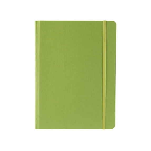 Fabriano Ecoqua Plus Hidden Spiral-Bound Notebook, 5.8" x 8.3", A5, Dotted, Lime