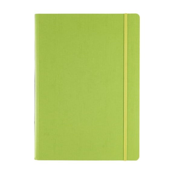 Fabriano Ecoqua Plus Hidden Spiral-Bound Notebook, 8.3" x 11.7", A4, Dotted, Lime