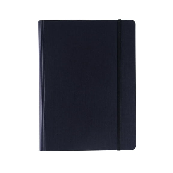 Fabriano Ecoqua Plus Hidden Spiral-Bound Notebook, 8.3" x 11.7", A4, Dotted, Navy