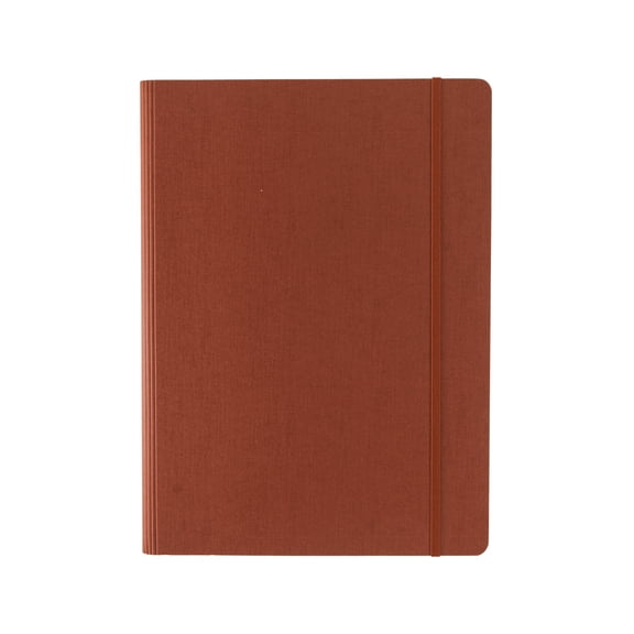Fabriano Ecoqua Plus Hidden Spiral-Bound Notebook, 8.3" x 11.7", A4, Dotted, Red