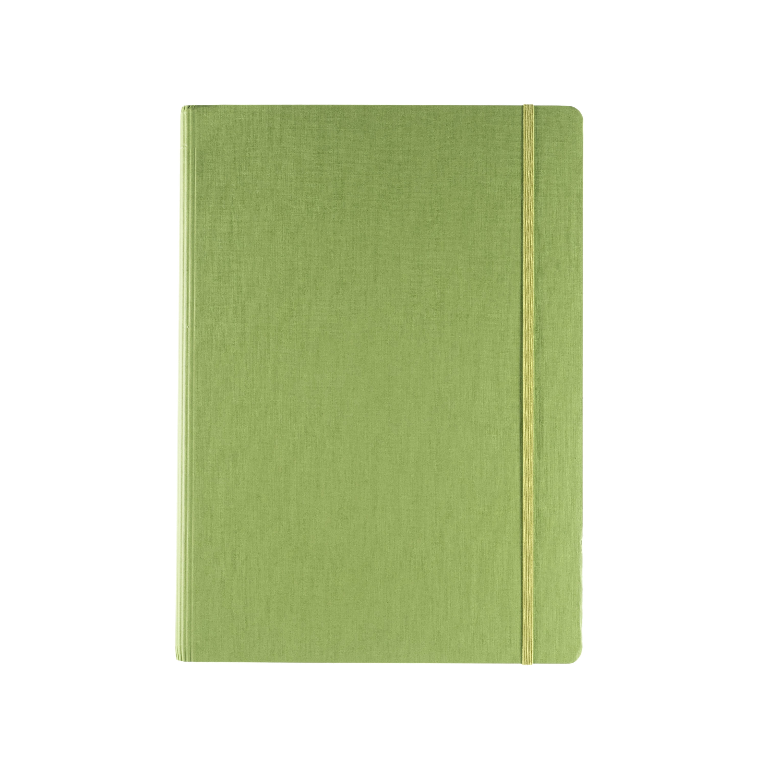 Fabriano Ecoqua Plus Hidden Spiral-Bound Notebook, 8.3" x 11.7", A4, Lined, Lime