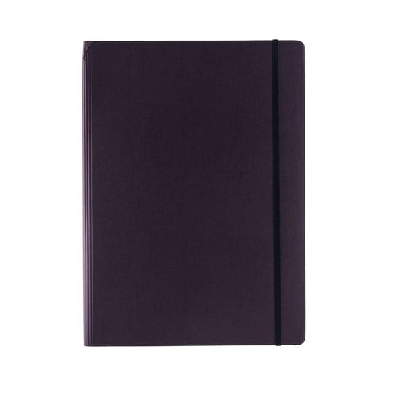 Fabriano Ecoqua Plus Hidden Spiral-Bound Notebook, 8.3" x 11.7", A4, Lined, Wine