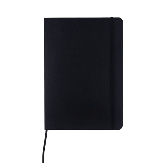 Fabriano Ecoqua Plus Stitch-Bound Notebook, 5.8" x 8.3", A5, Dotted, Black
