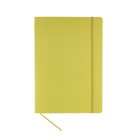 Fabriano Ecoqua Plus Stitch-Bound Notebook, 8.3" x 11.7", A4, Dotted, Yellow