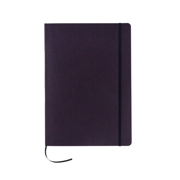 Fabriano Ecoqua Plus Stitch-Bound Notebook, 8.3" x 11.7", A4, Graph, Wine